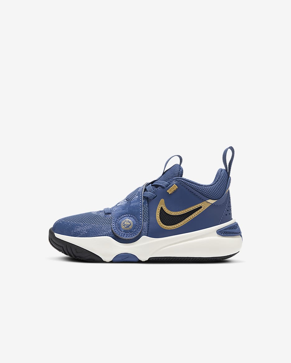 Nike Team Hustle D 11 Younger Kids Shoes Blue